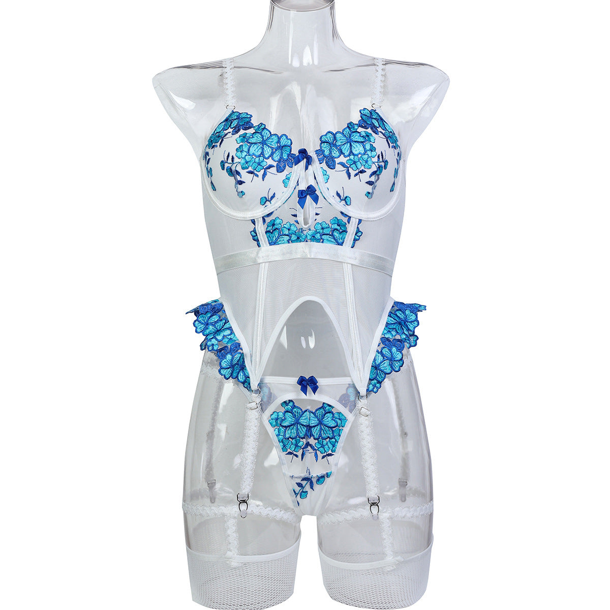 Sheer Mesh Teddy Bodysuit - Secret Hour lingerie