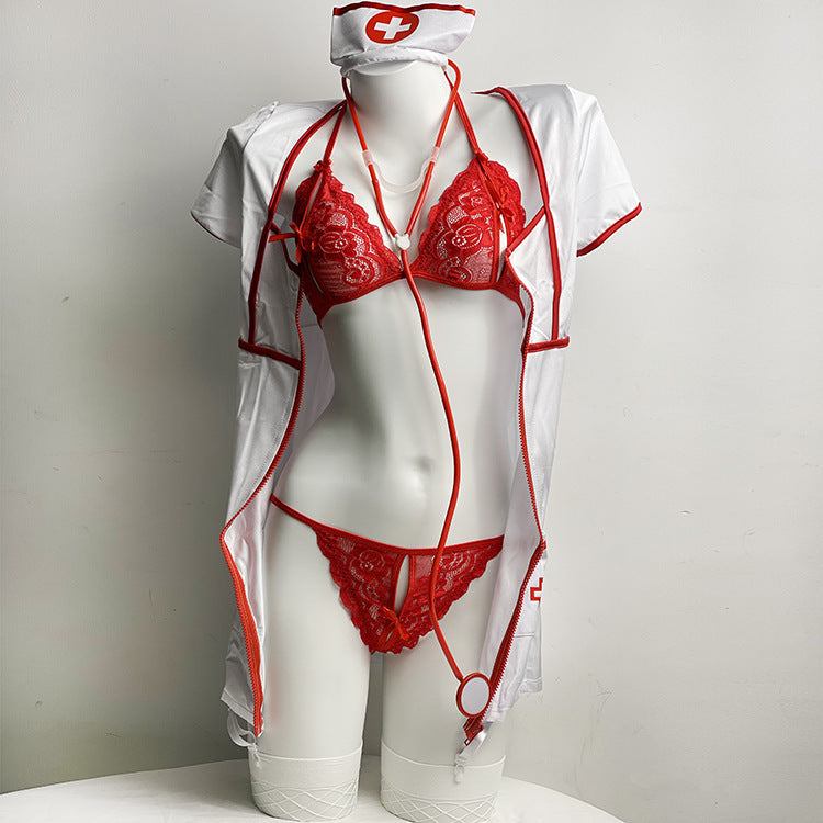 Red Costume Lingerie Set - Alternate View