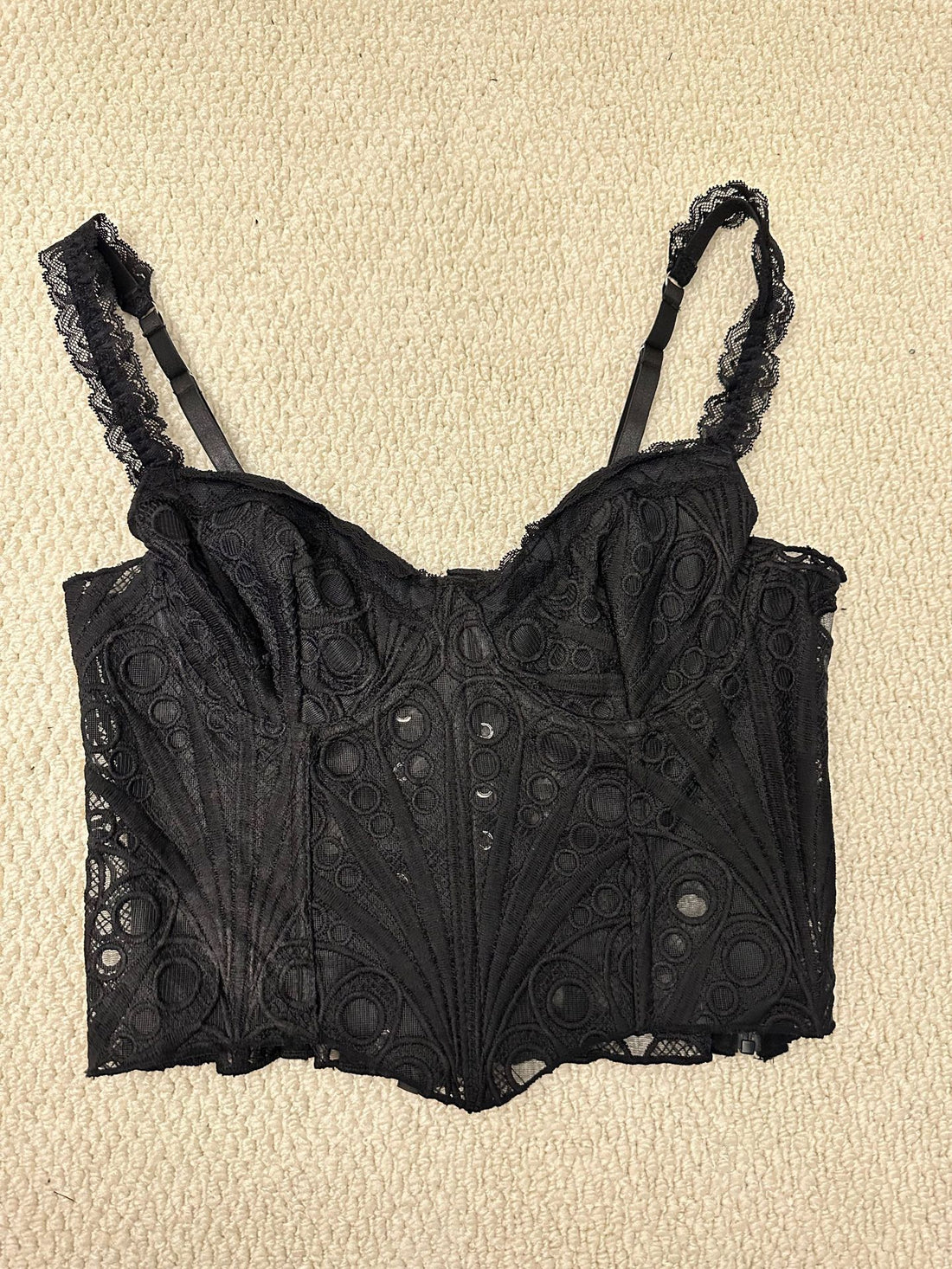 Black Lace Corset Top, alternate view 6