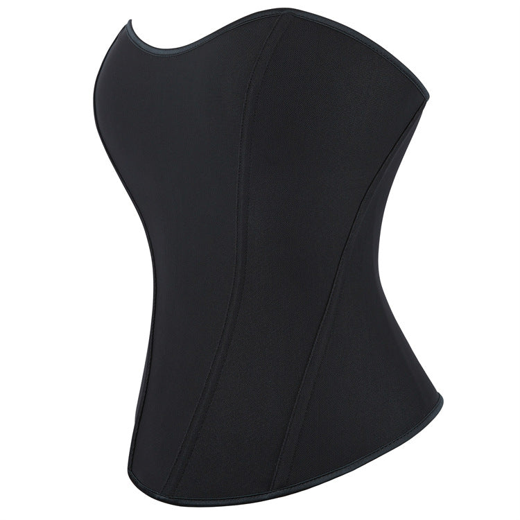 Black Minimal Strapless Corset Top, alternate view 2
