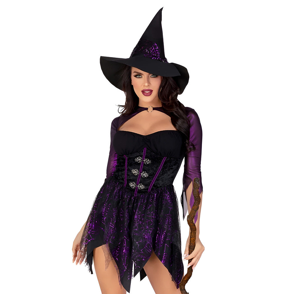 Black Uniform-Inspired Costume Lingerie Set With Hat - Alternate View