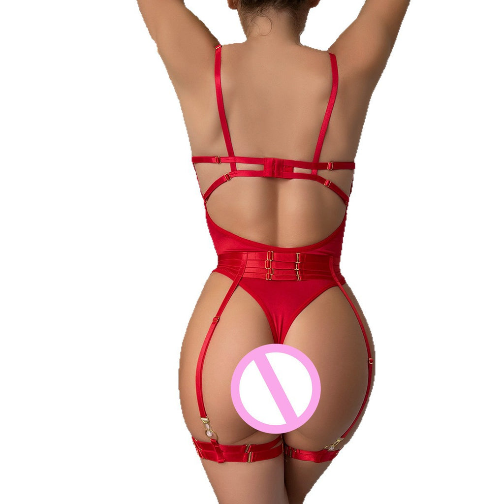 Mesh Cutout Teddy Bodysuit - Styled View