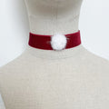 Bow fleece strap catgirl bell bow tie chocker christmas red mesh socks women's sexy underwear accessories