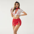 Lace Uniform Costume Lingerie Set - Alternate View