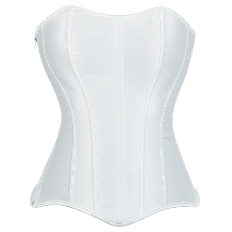 Black Structured Strapless Corset Top, alternate view 5