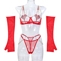 Lace Four-Piece Lingerie Set - Secret Hour lingerie