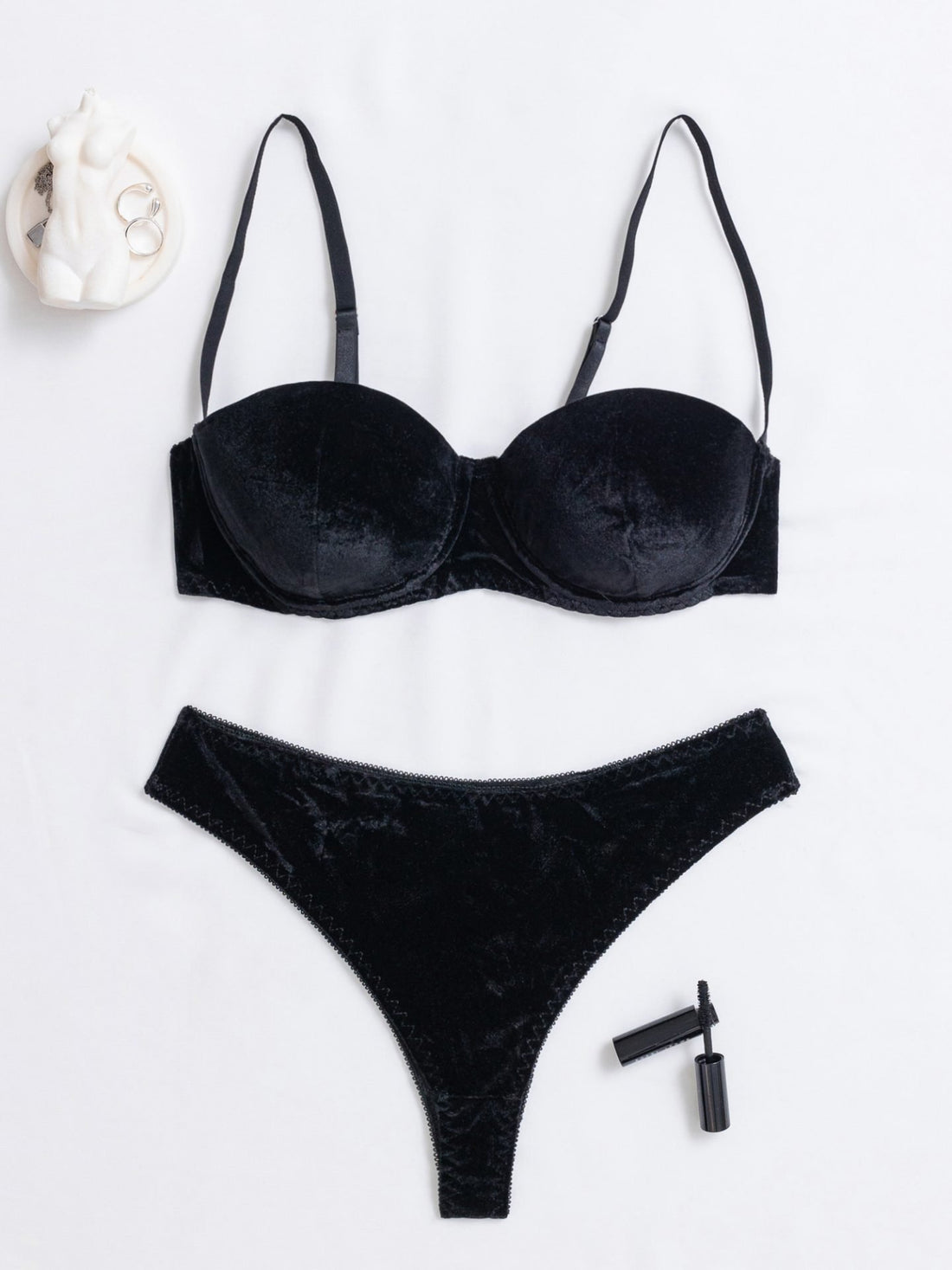 Emerald Lace Bra and Bottom Set, alternate view 6