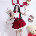 Red Uniform-Inspired Costume Lingerie Set - Alternate View