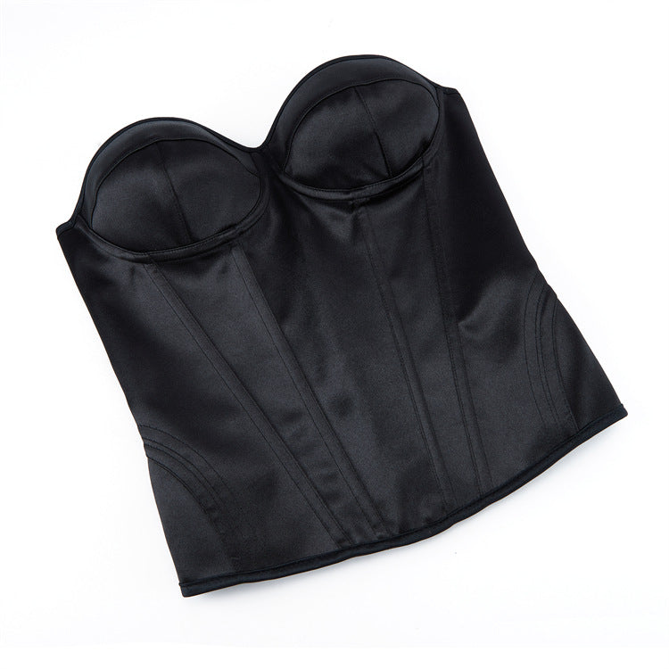 White Strapless Corset Top, alternate view 4
