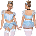 Maid Costume Lingerie Set With Top and Headband and Choker - Alternate View