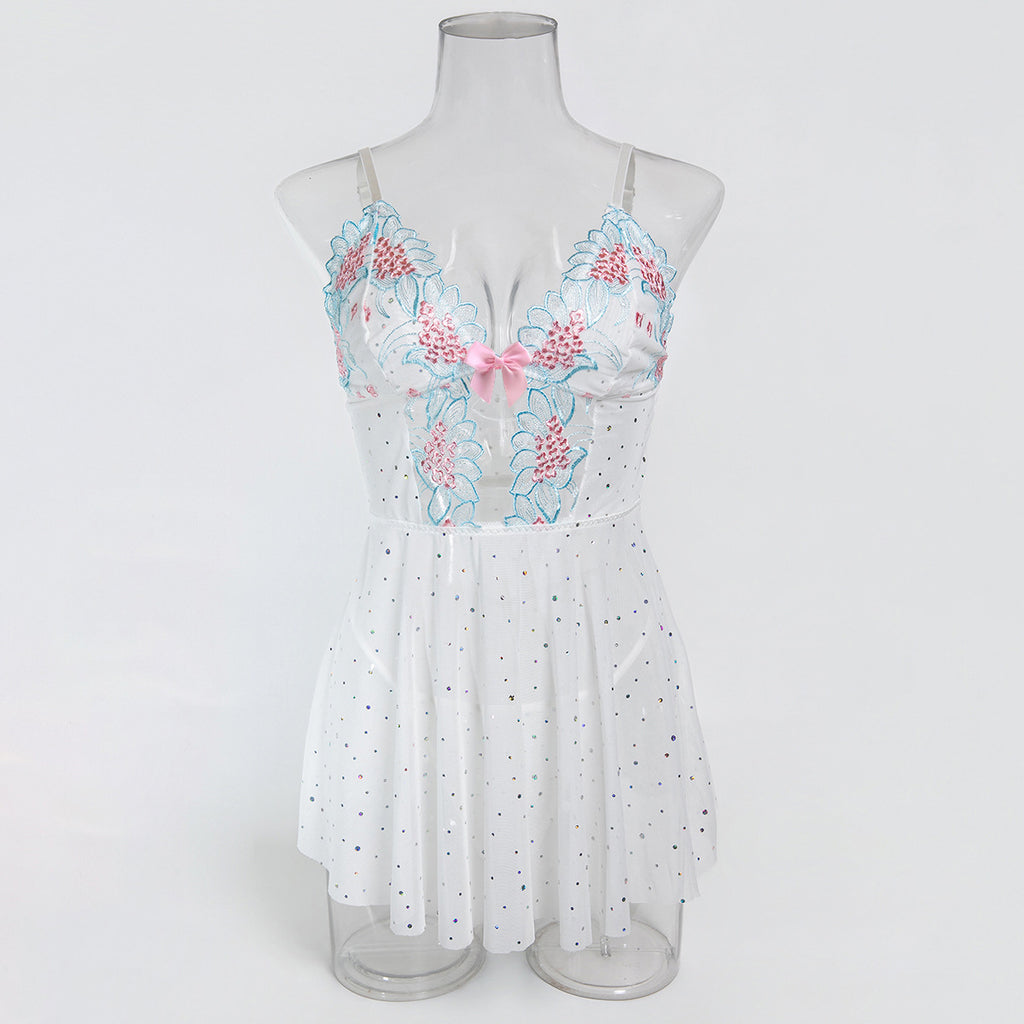 Black Chemise Nightdress - Alternate View