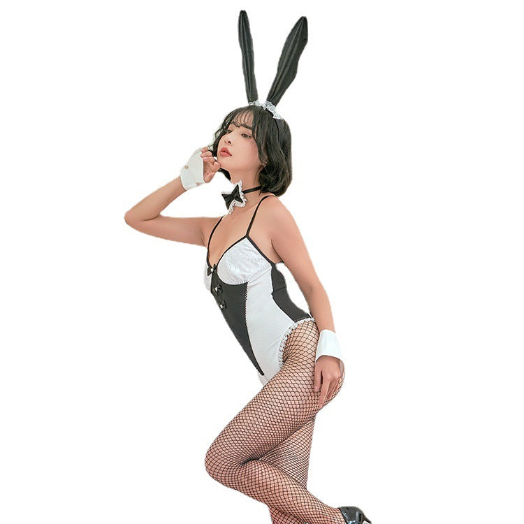 White Bunny Costume Lingerie Set - Alternate View