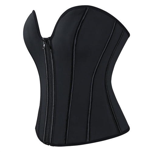 Black Zip-Back Corset Top, alternate view 2