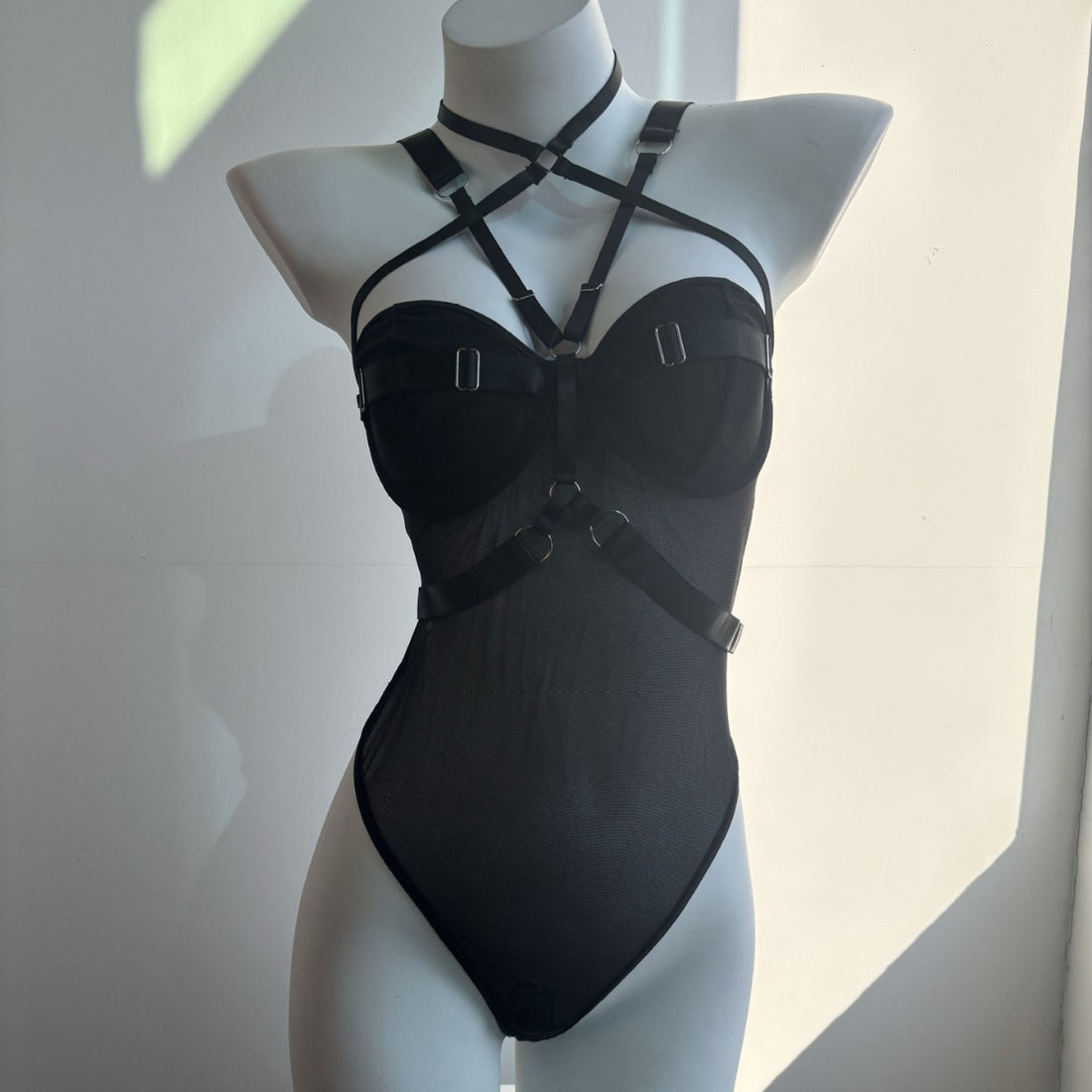 Black Harness Bodysuit