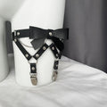 European and American cross-border leather fun leg ring garter belt halloween demon girl leg ring jewelry Spice girl thigh collar