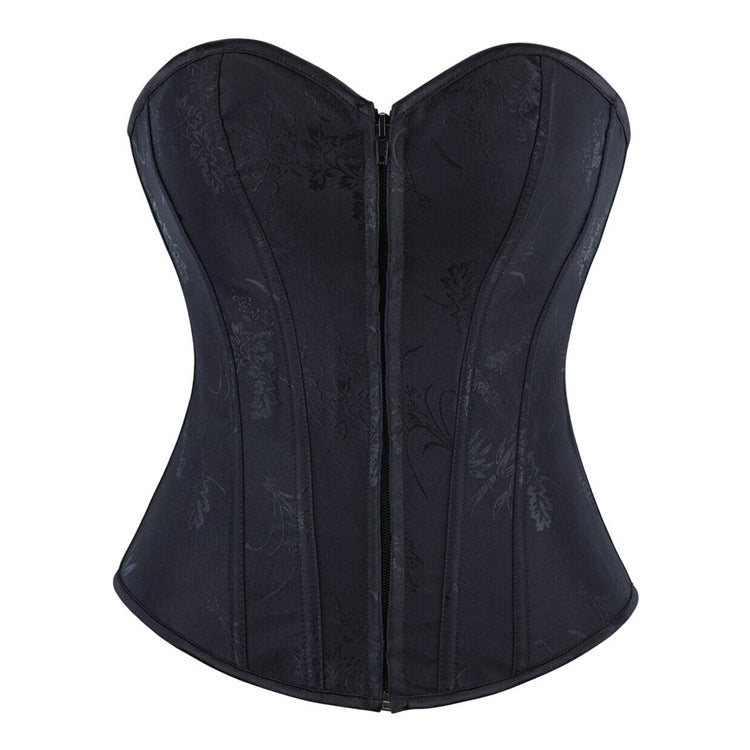 Navy Strapless Corset Top