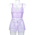 Lace Trim Chemise Nightdress - Alternate View