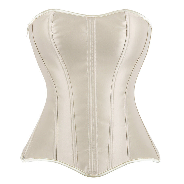 Black Structured Strapless Corset Top, alternate view 4