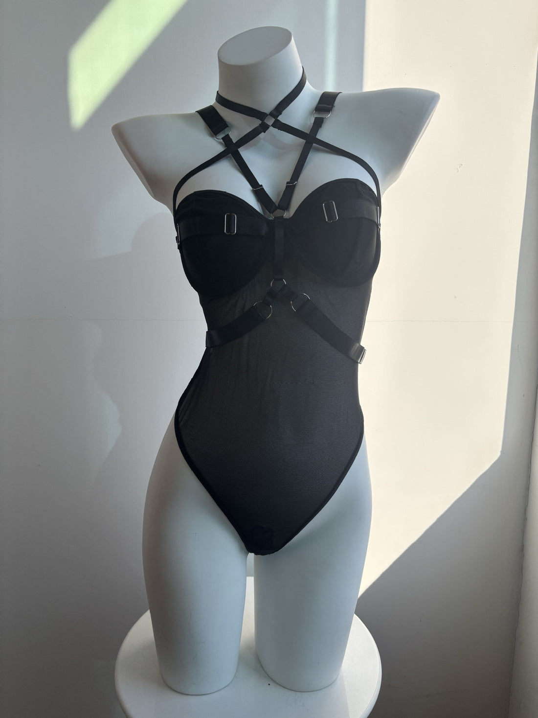 Black Harness Bodysuit, alternate view 15