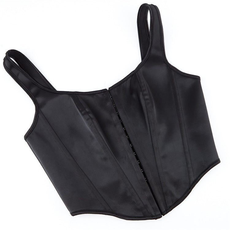 Black Front-Closure Corset Top, alternate view 5