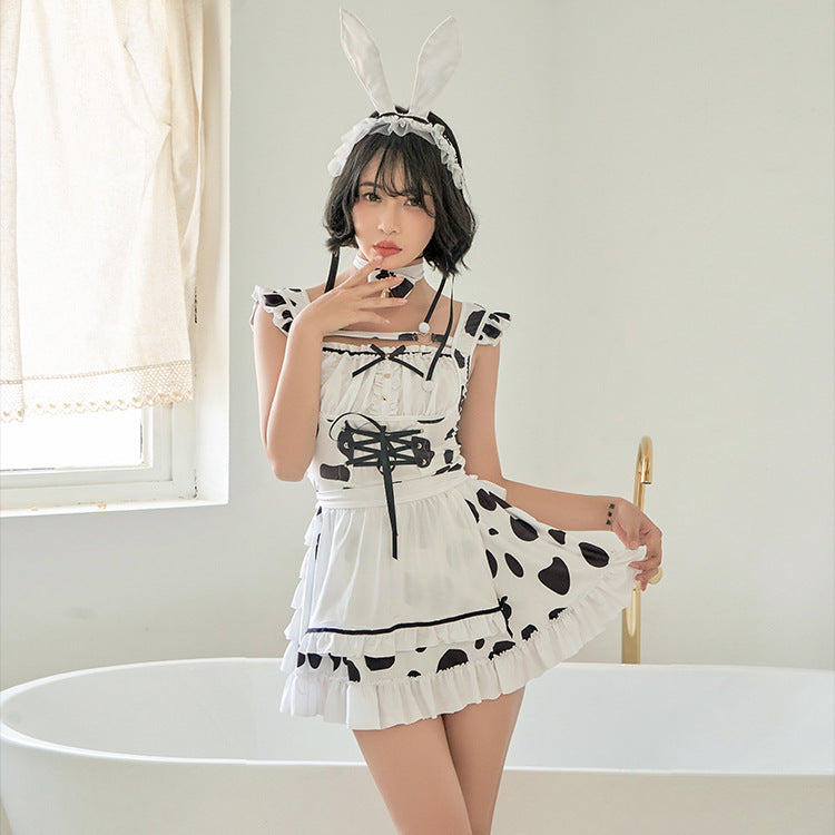 Evening Edit Maid Costume Lingerie Set - Front View