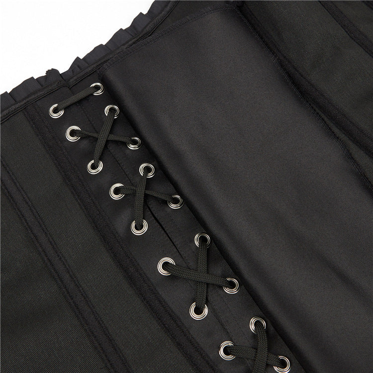 Black Sheer Sleeve Corset Top, alternate view 5