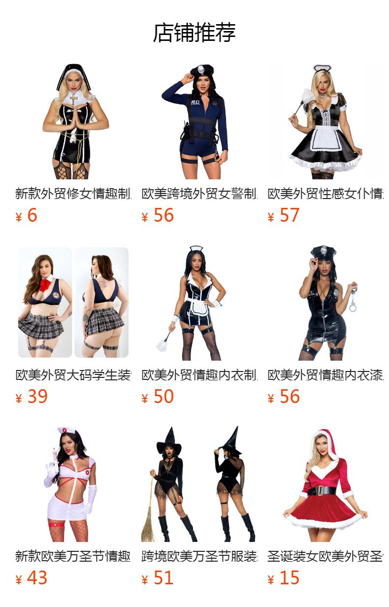 Top and Mini Skirt Costume Set - Alternate View