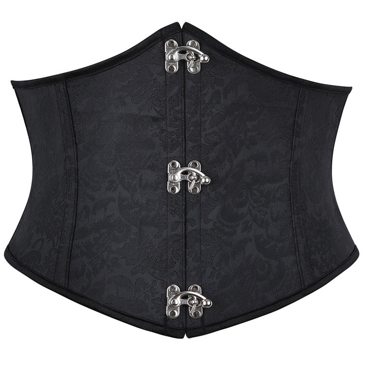 Purple Jacquard Underbust Corset Top, alternate view 4