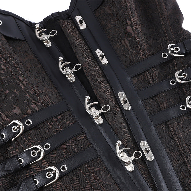 Black Buckle Strapless Corset Top, alternate view 4