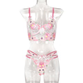 Boutique Pink Lace Two-Piece Lingerie Set - Alternate View