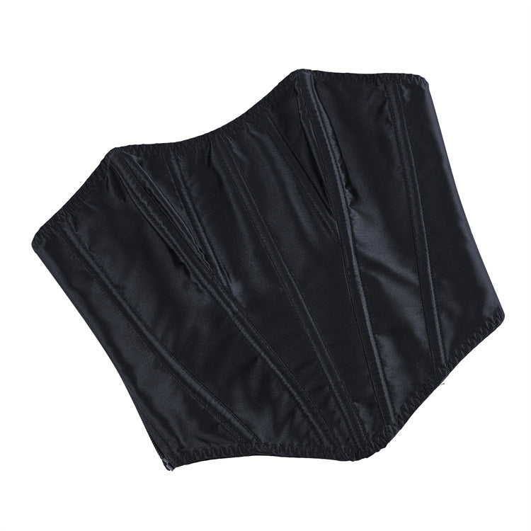 Black Curved-Panel Strapless Corset Top, alternate view 5