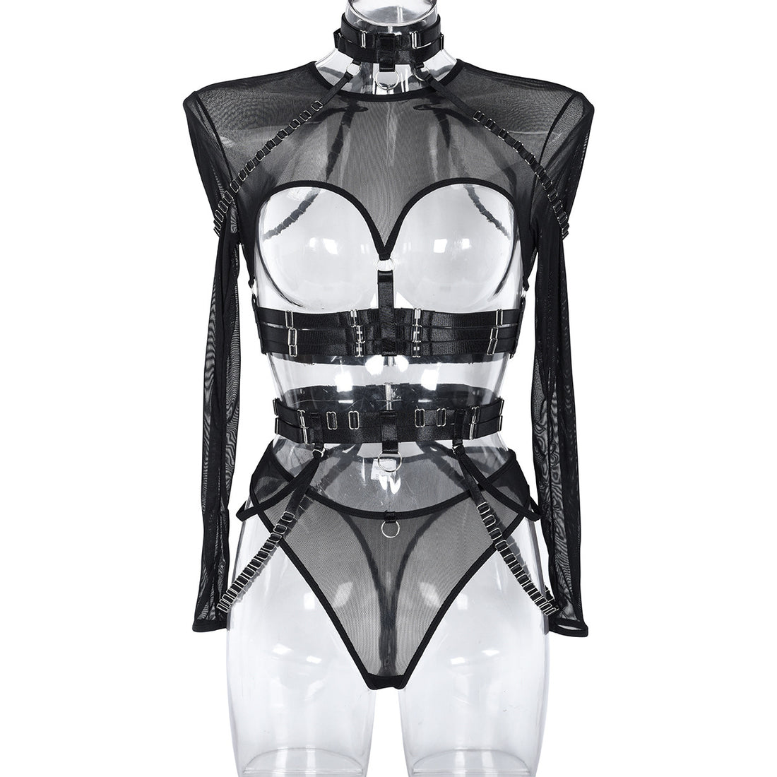 Multi-Color Sheer Mesh Teddy Bodysuit - Secret Hour lingerie