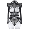 Multi-Color Sheer Mesh Teddy Bodysuit - Secret Hour lingerie