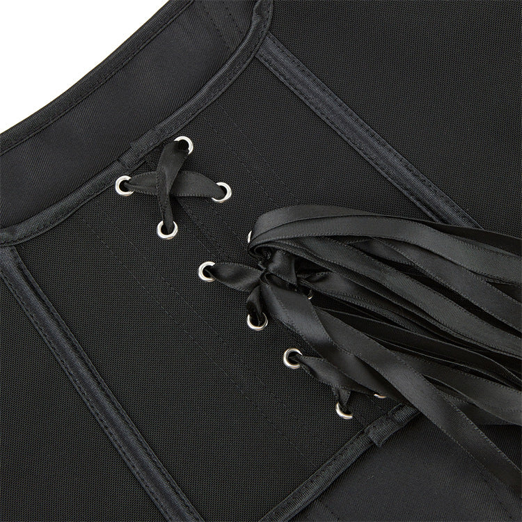 Black Scoop-Neck Corset Top, alternate view 4