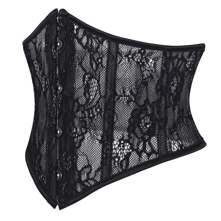 Black Lace Underbust Corset Top, alternate view 2