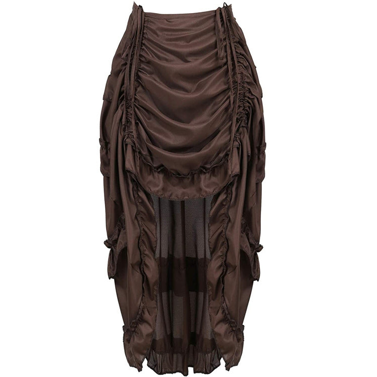 Black Ruffle High-Low Skirt, alternate view 5