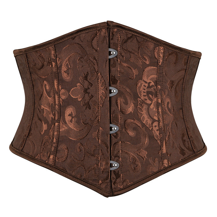 Brown Brocade Underbust Corset Top