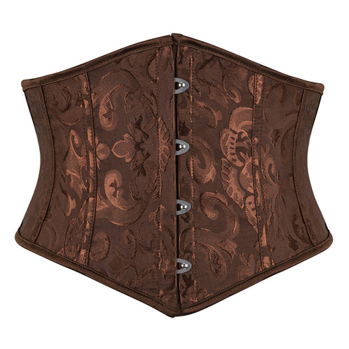 Brown Brocade Underbust Corset Top