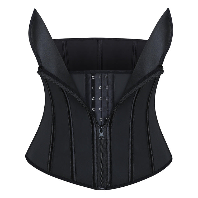 Black Zip-Back Corset Top, alternate view 4