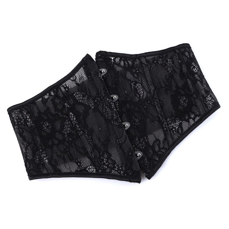 Black Lace Underbust Corset Top, alternate view 5