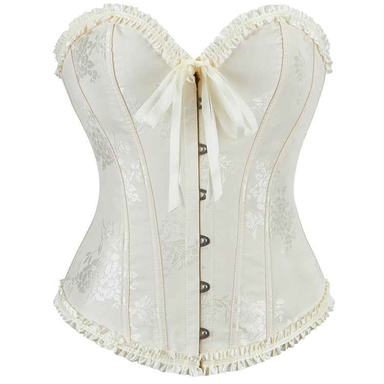 Black Lace-Up Strapless Corset Top, alternate view 11