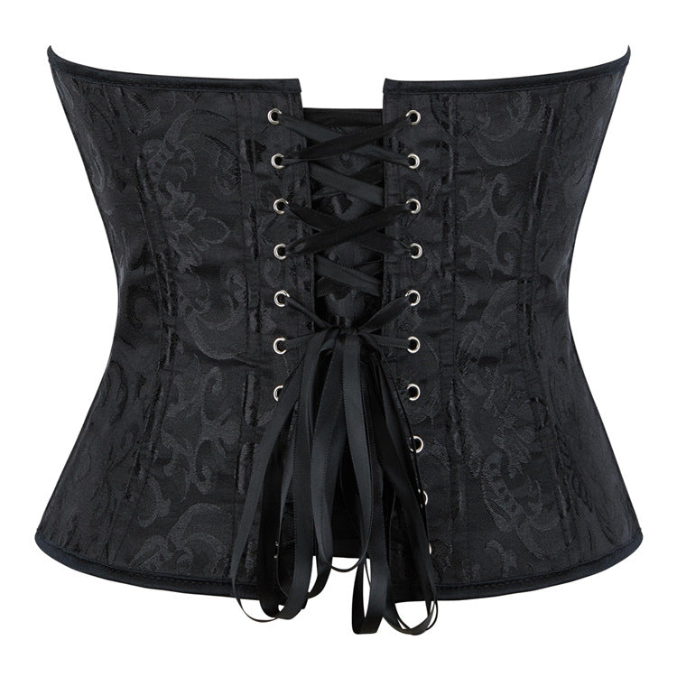 Black Lace-Up Side Corset Top, alternate view 4