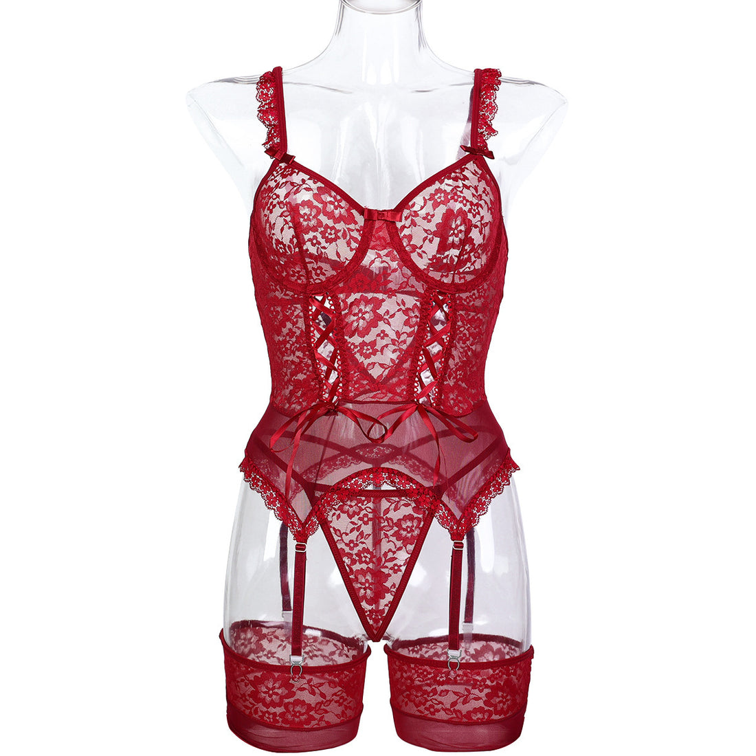 Floral Lace Lingerie Set - Secret Hour lingerie