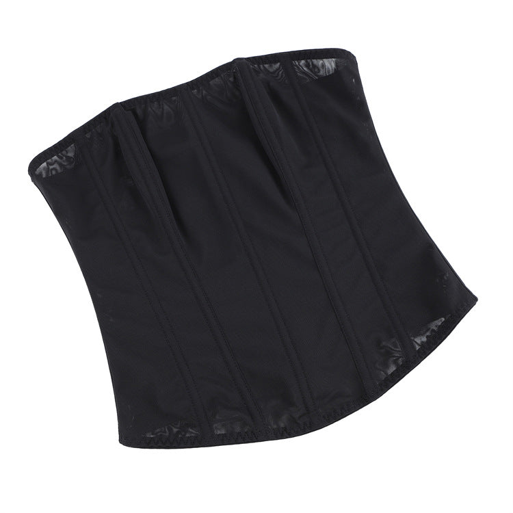 Black Sheer Back-Zip Corset Top, alternate view 5
