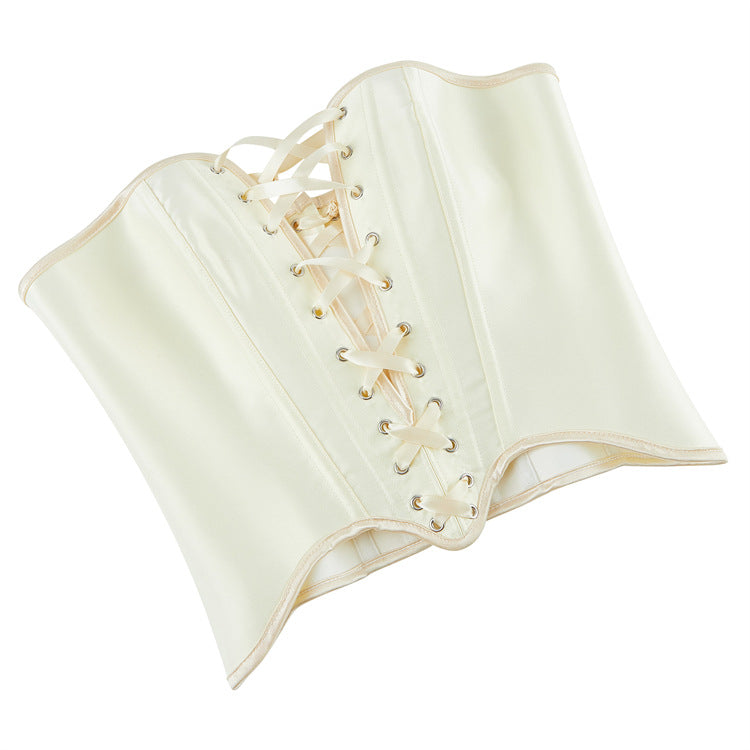 Ivory Lace-Up Corset Top, alternate view 5