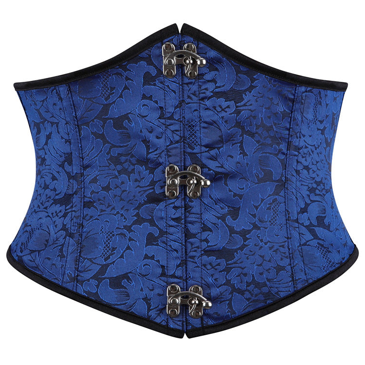 Purple Jacquard Underbust Corset Top, alternate view 5
