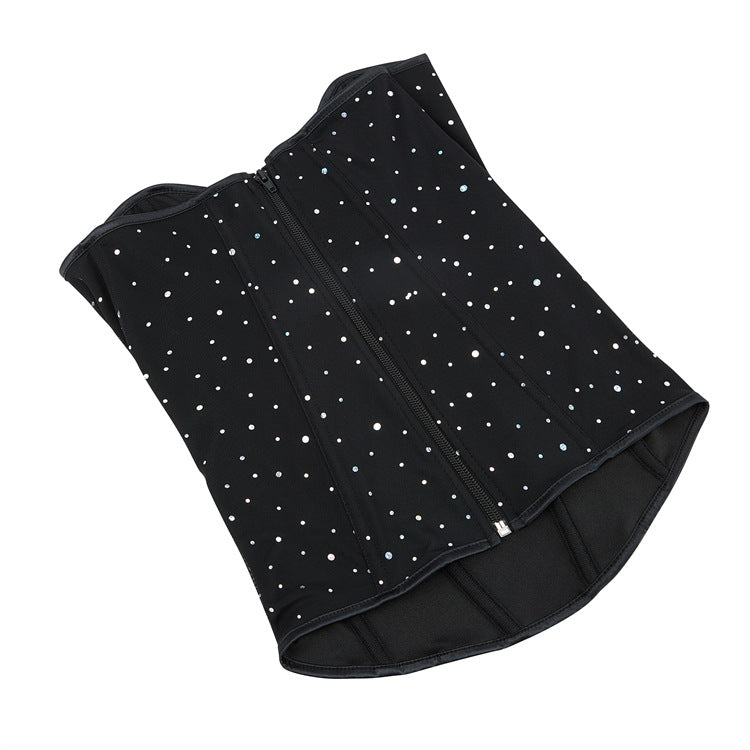 Black Rhinestone Strapless Corset Top, alternate view 5