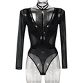 Mesh Cutout Teddy Bodysuit - Styled View