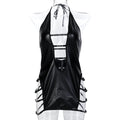 Black Faux Leather Lingerie Set - Secret Hour lingerie