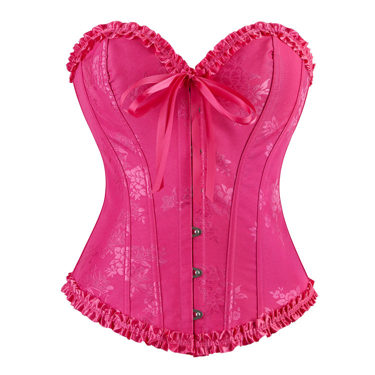 Black Lace-Up Strapless Corset Top, alternate view 3